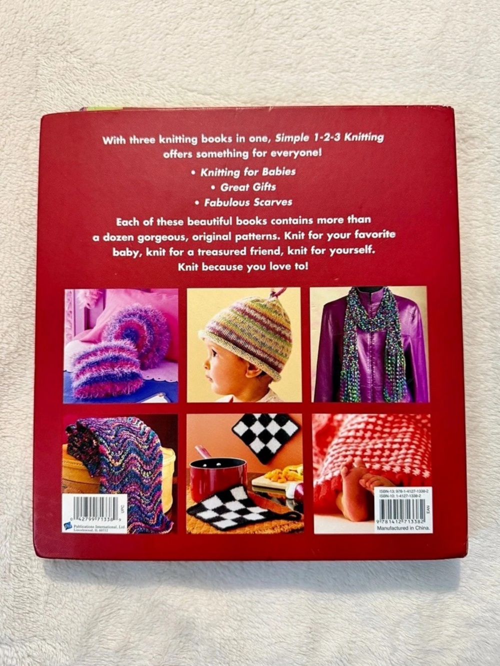 Simple 1-2-3 Knitting Book Craft Patterns - Picture 2 of 3